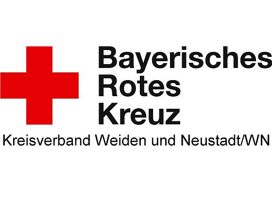 Das Bild zeigt das Logo des Roten Kreuzes mit dem Schriftzug Bayerisches Rotes Kreuz.
