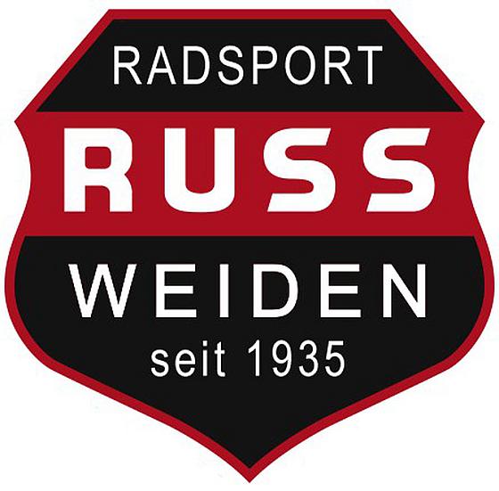 Das Bild zeigt den Schriftzug Radsport Russ Weiden seit 1935.