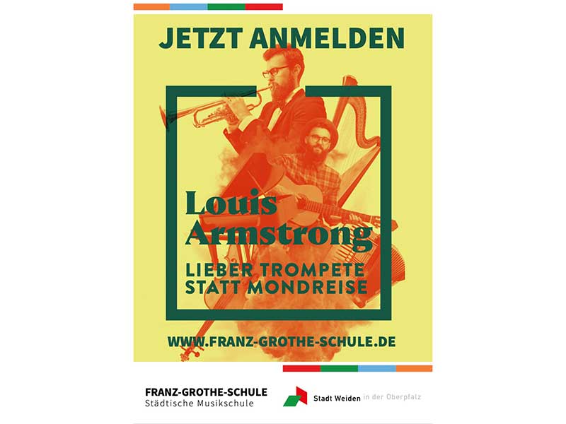 Dieses Bild zeigt ein Plakat mit Werbung für die Franz-Grothe-Schule.